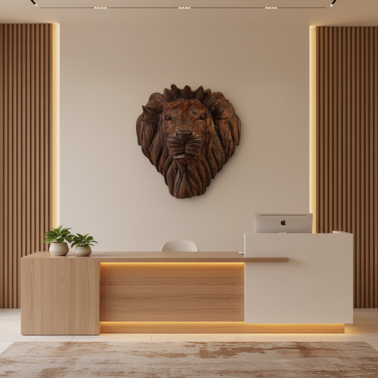 lion head wall sculpture african wildlife wall decor lion face decorative wall art