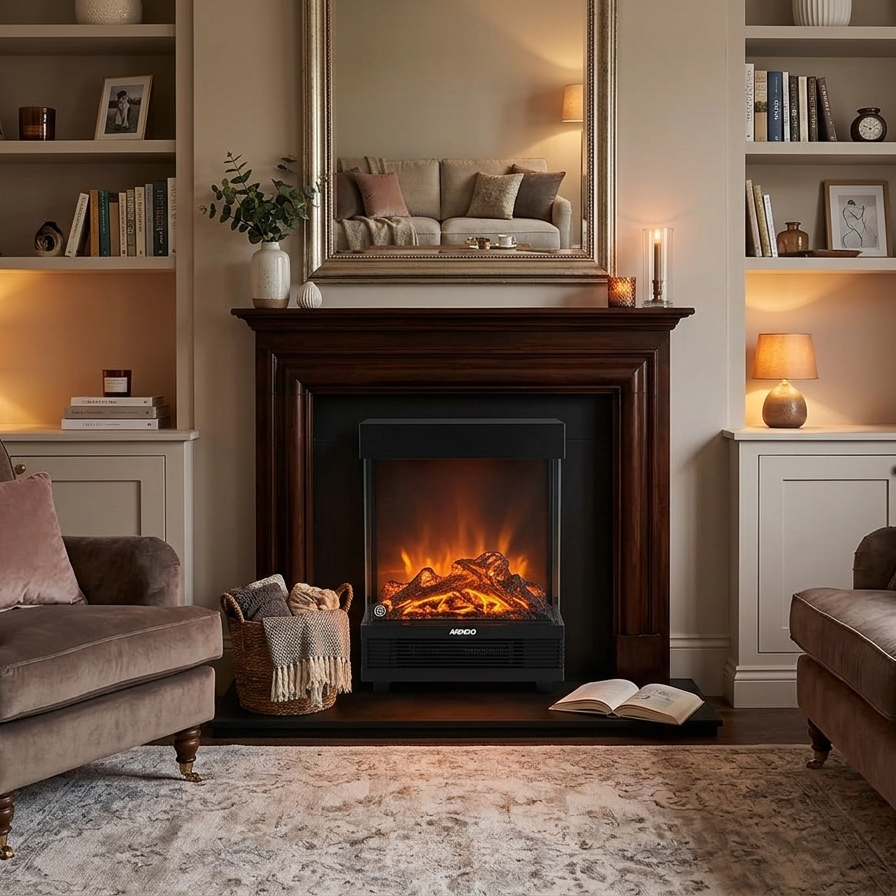 Electrical Fireplace Heater VF75X With Fan