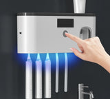 Electric Toothbrush UV Sterilizer & Toothpaste Dispenser