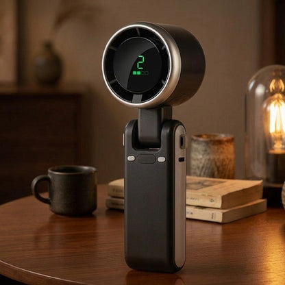 Smart Rechargeable Handheld Fan with Digital Display