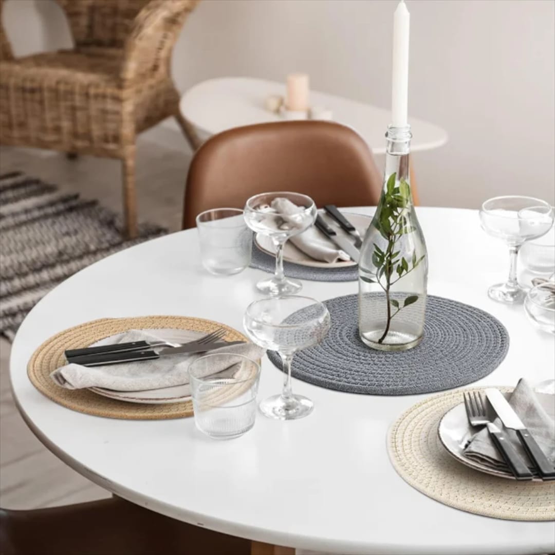 6Pcs Woven Dining Table Placemats
