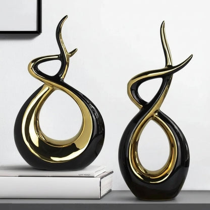 2 Piece Ceramic Decorative Ornaments