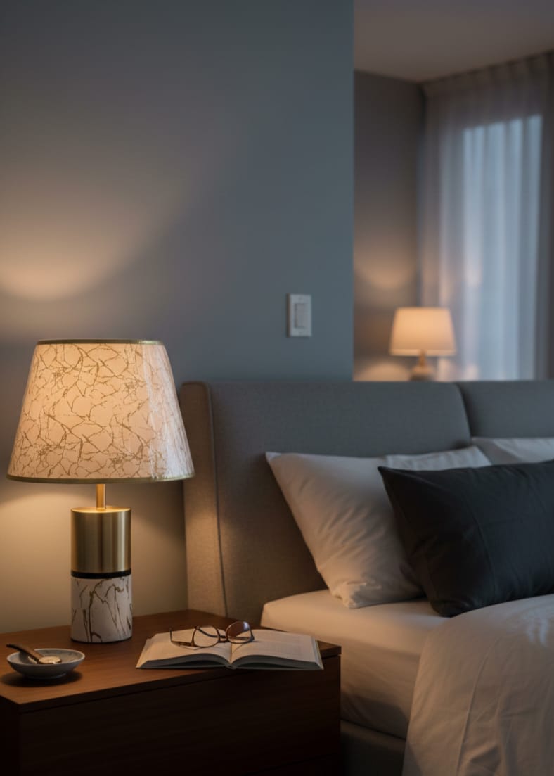 European Marble Design Table Lamp