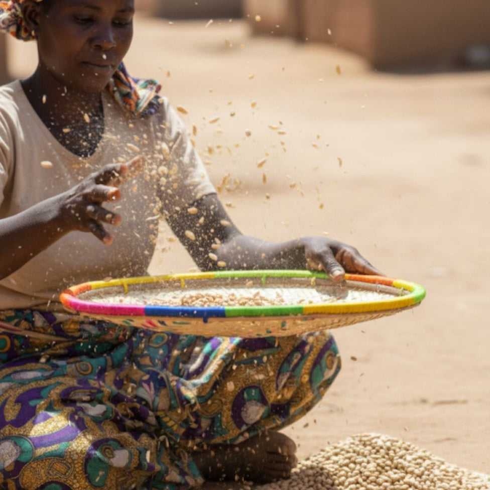48cm Wide African Winnowing Tray (Uteo)