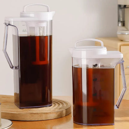Clear airtight acrylic jug with anti slip lid, available in 1.6L and 2.2L for storing and serving beverages