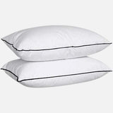 Piped Edge White pillows