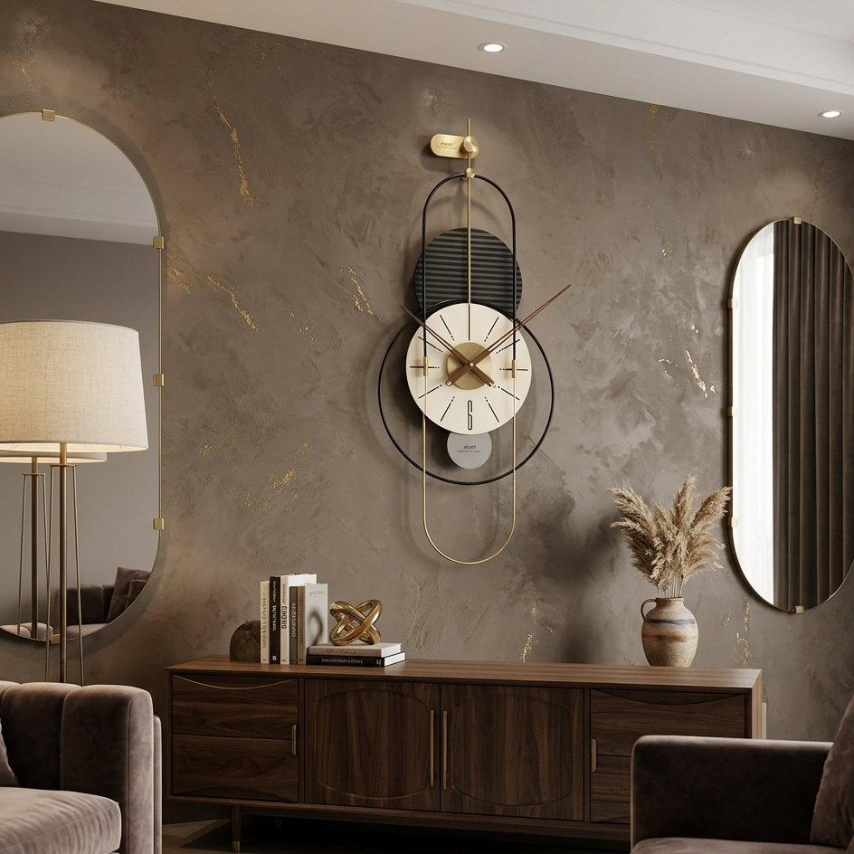 Geometric Wall Clock