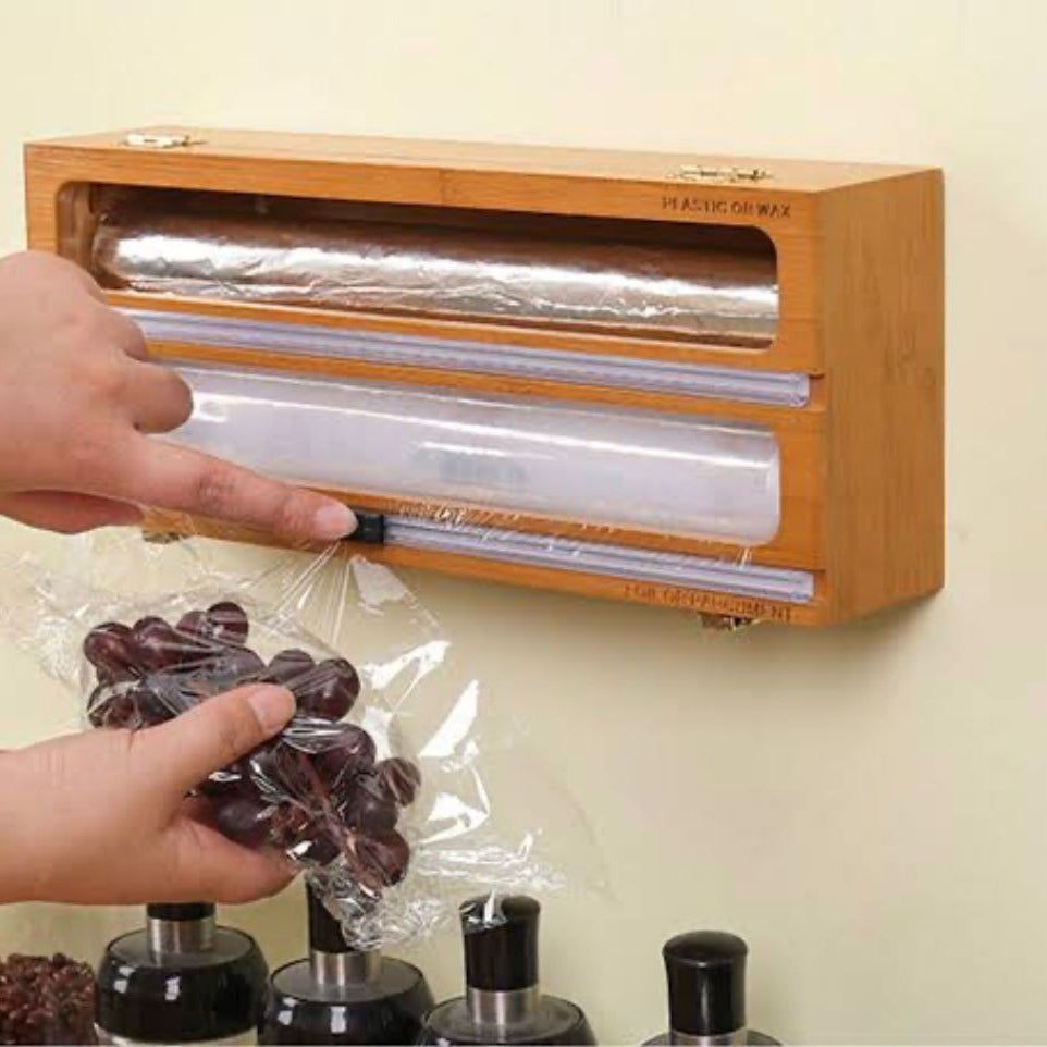 Wooden Aluminum Foil Wrap Dispenser