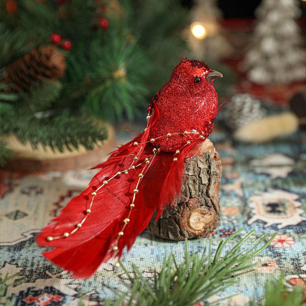 Foam Christmas Bird Ornament Decorative Props