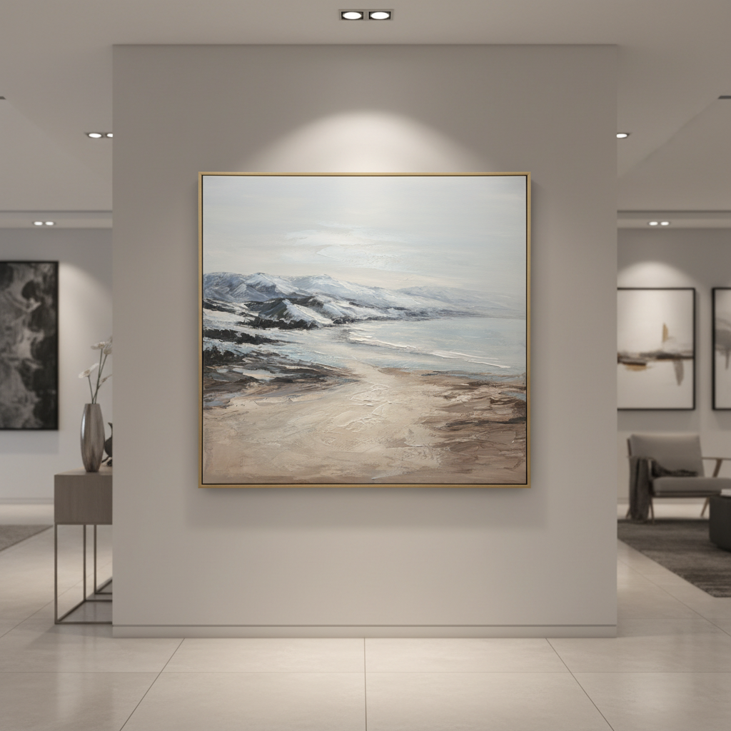 Shore Wall Printed/Oil Painting Collection With Frame
