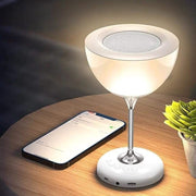 Wine glass bedside lamp with Bluetooth speaker and six color LED atmospheric lights
