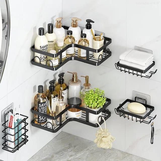 5pcs Corner Shower Caddy Set