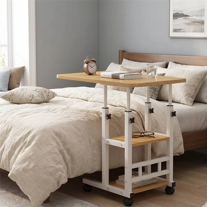 Adjustable Mobile Laptop Work Table Stand