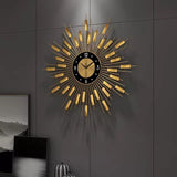 Pendulum Metal Framed Large Wall Clock