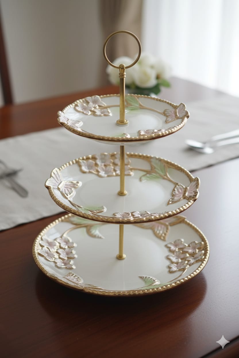 Points – 3 Layer Round Cake Stand