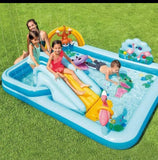 Inflatable Splash Park Play Pool With Slide