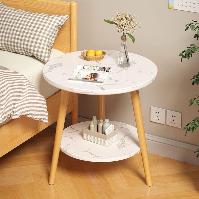 2 Layer Coffee Side Table With Marble Effect