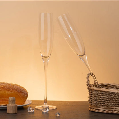 2pc Slim Long Champagne Flutes