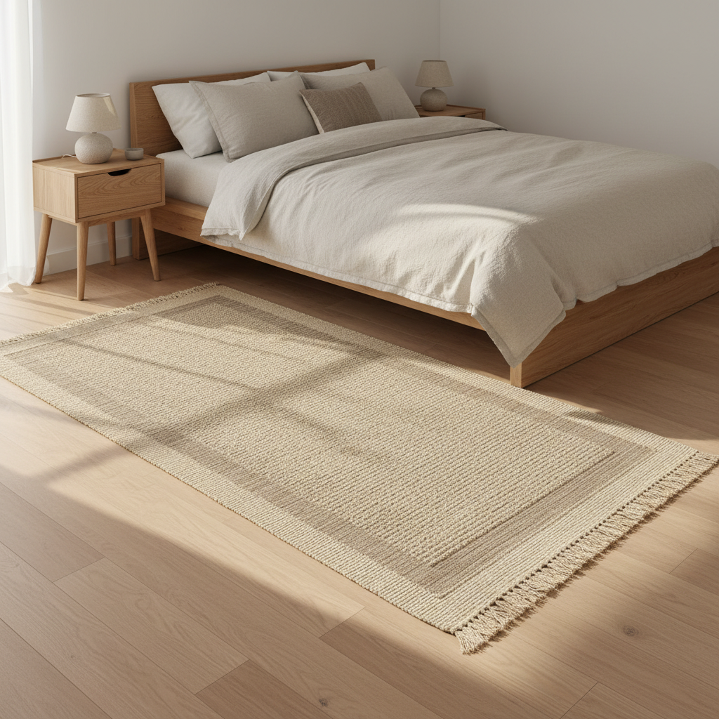 Teora Bordered Carpet Rug