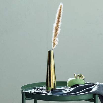 Small Neck Gold Ceramic Vase
