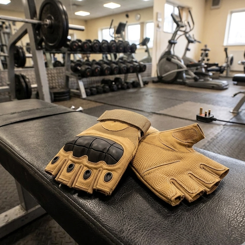Cycling and hiking workout gloves for gym training and palm protection during fitness activities