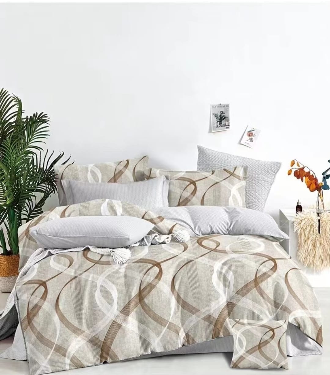 Cotton Flowered Duvet Cover Set