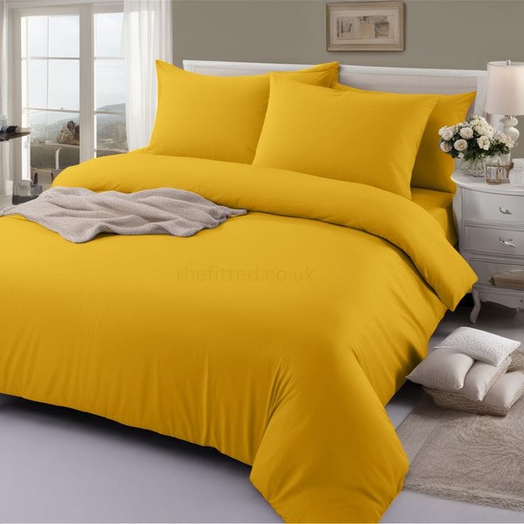 6pcs Cotton Plain Duvet Cover Set 7×8