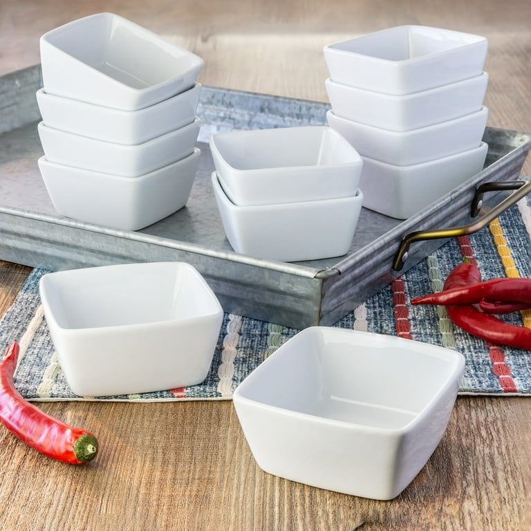 4" Ceramic Square Bowl