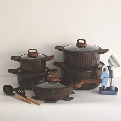 12Pcs Granite Sufuria Cookware Set