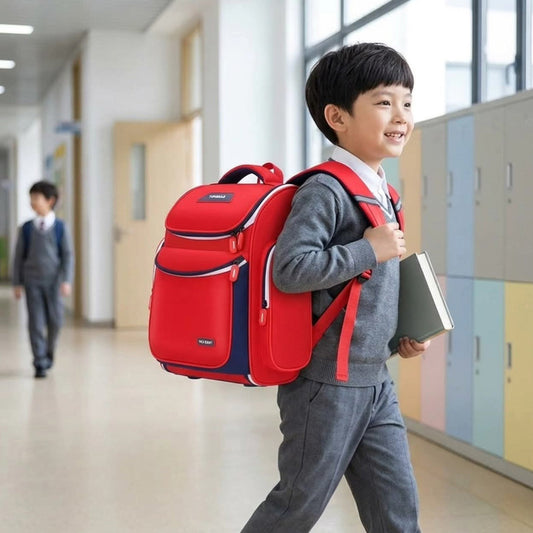Waterproof YJ children school bag with spacious compartments and comfortable straps