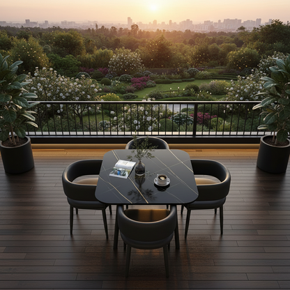 4 Seater Square Dining Set