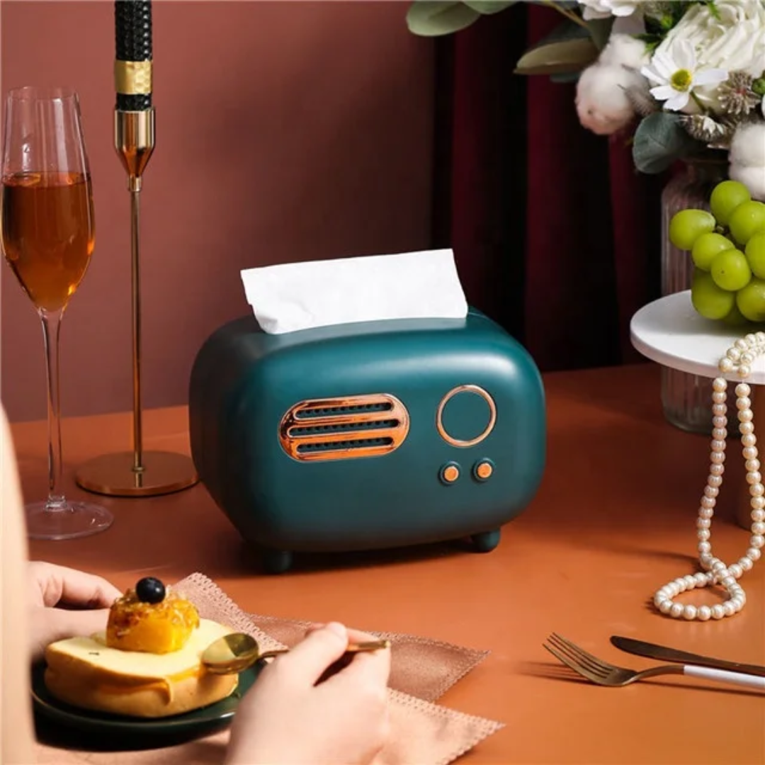 Radio-Inspired Tissue/Serviette Holder