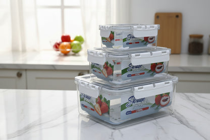 Transparent Airtight Acrylic Pantry Storage Boxes