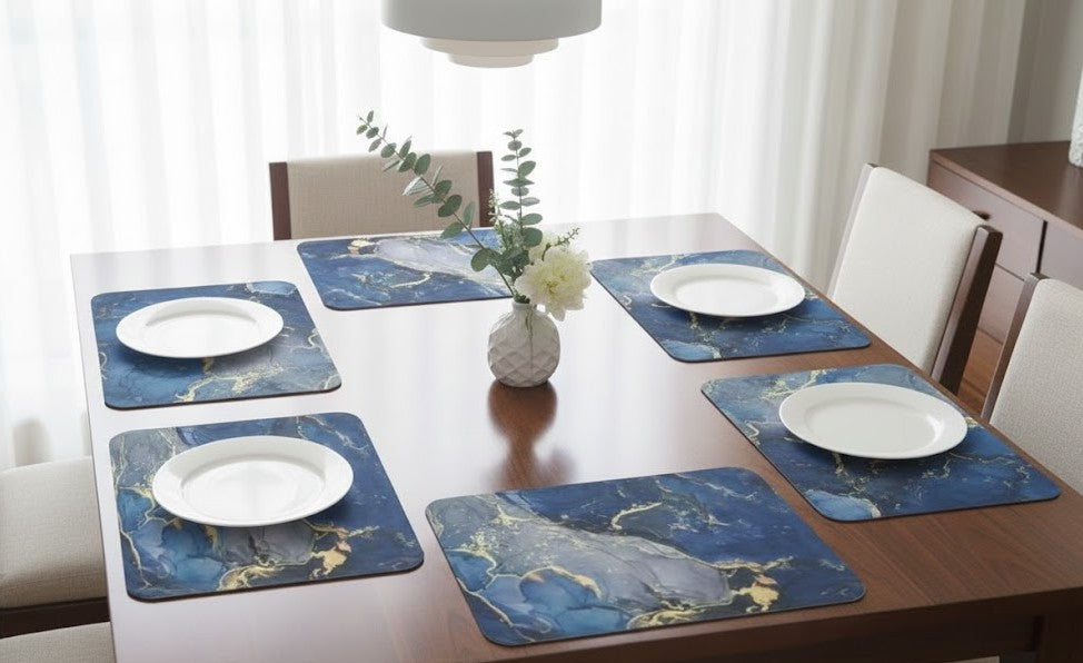 6Pc Marble Antislip Mat