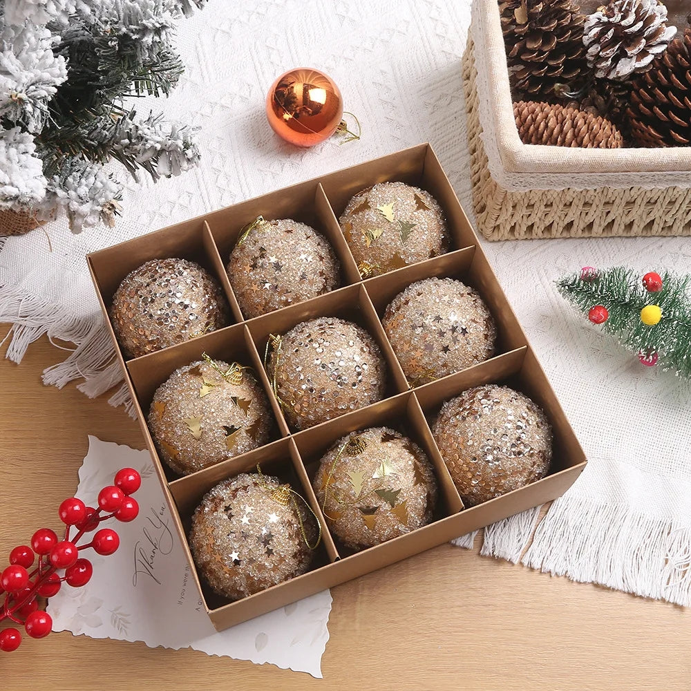 9pcs Christmas Ball Set