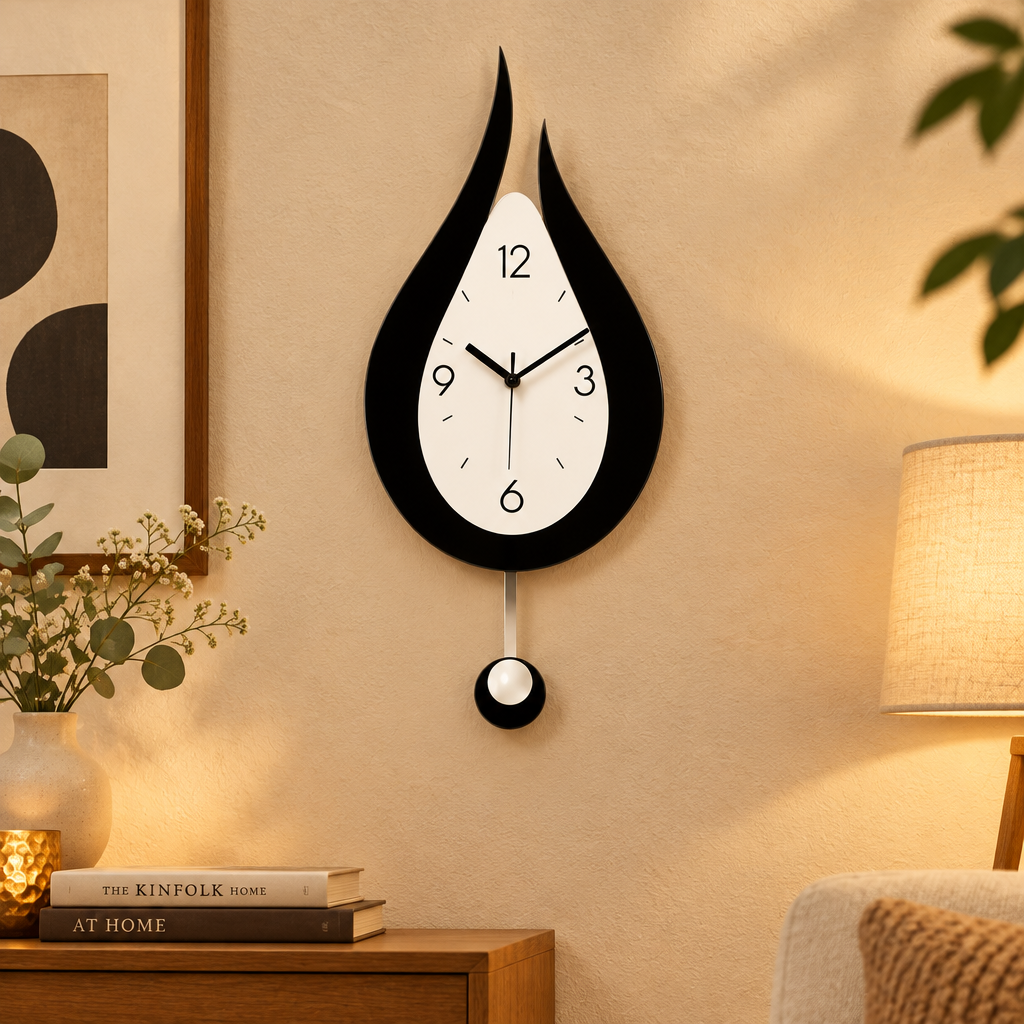 Modern U-Shaped Wall Clock
