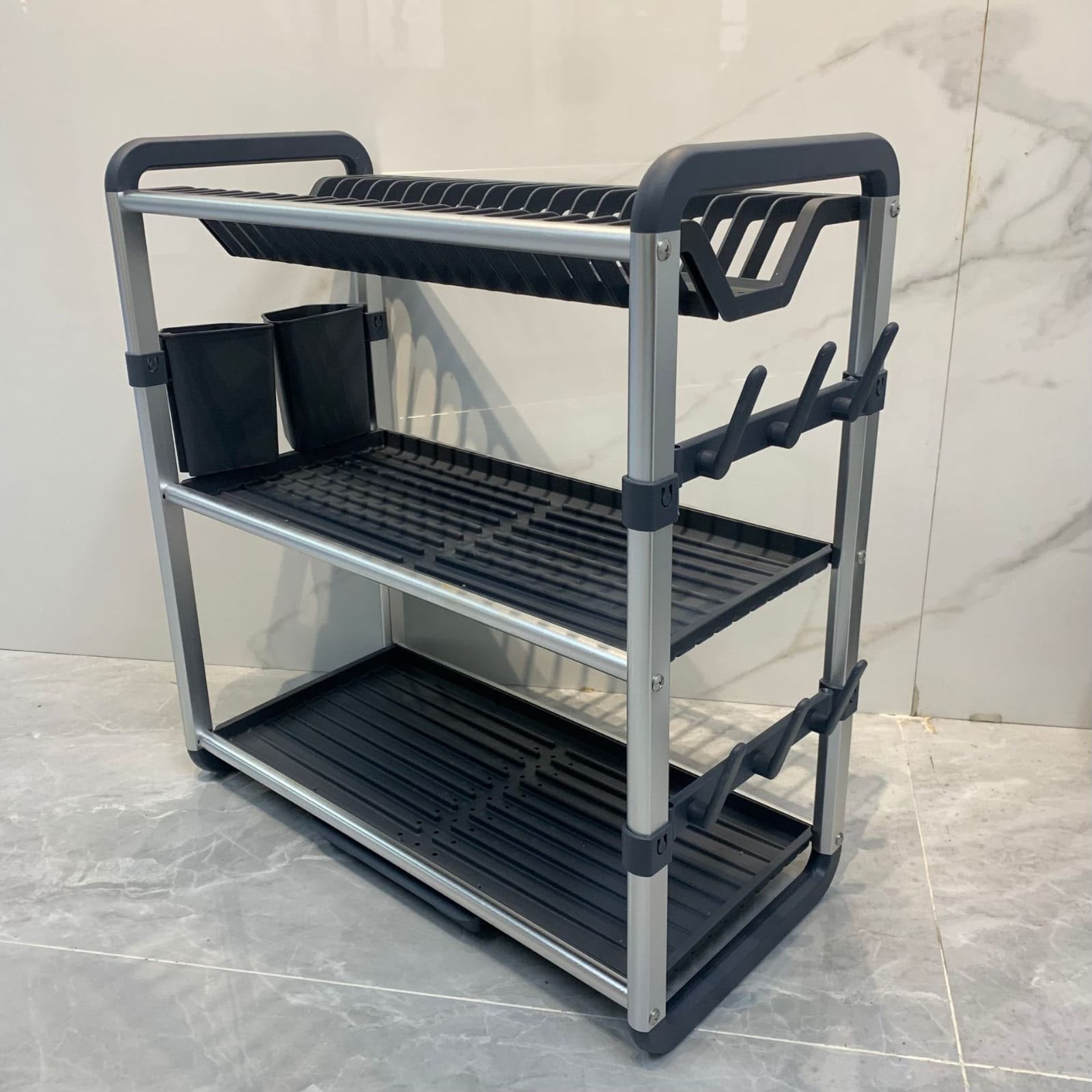3 Tier Aluminium Dish Drainer