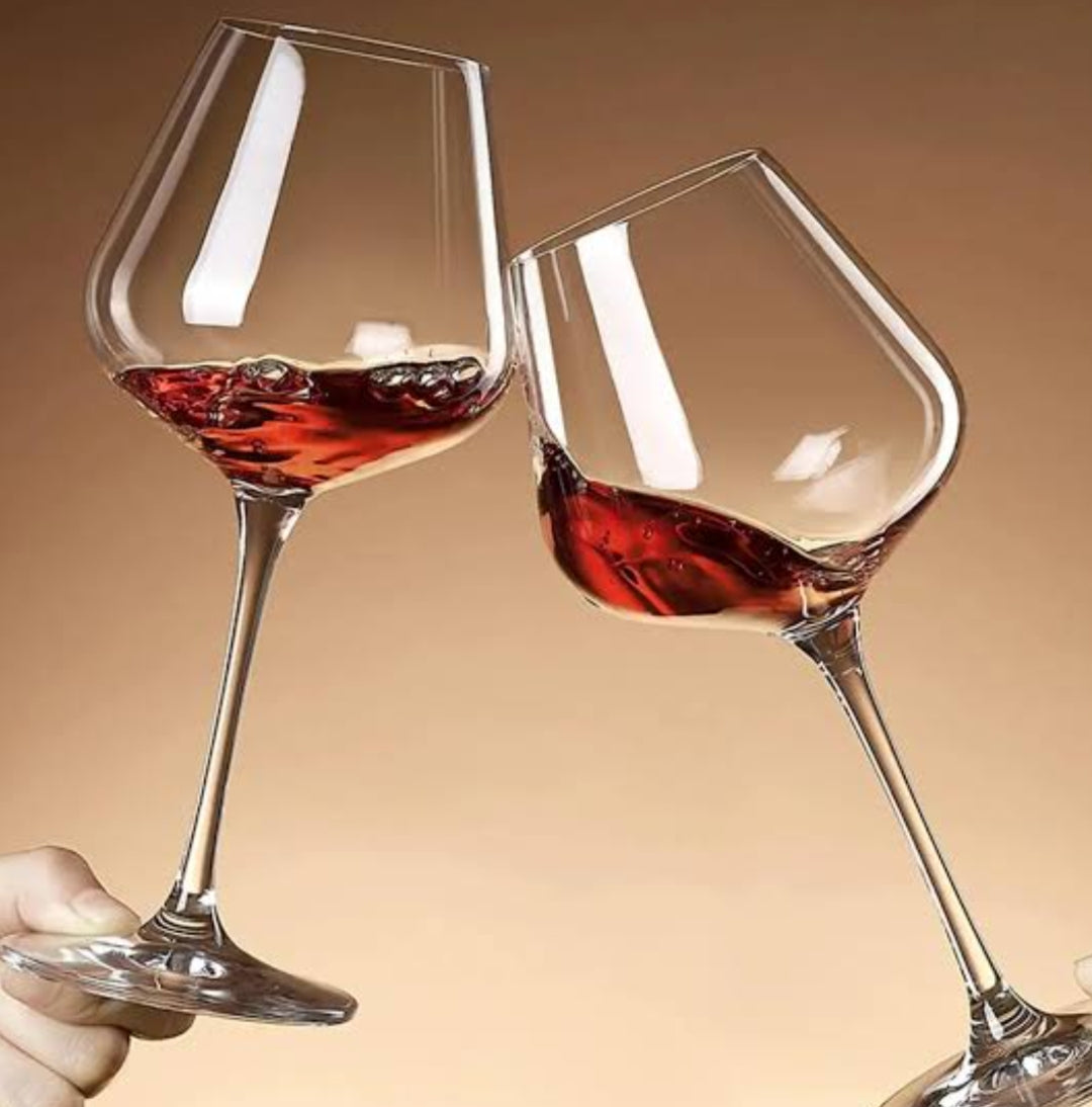 6Pcs Big Bulb Wine Glass 560ml