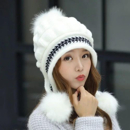 Women's Fleece-Lined Knit Pullover Hat