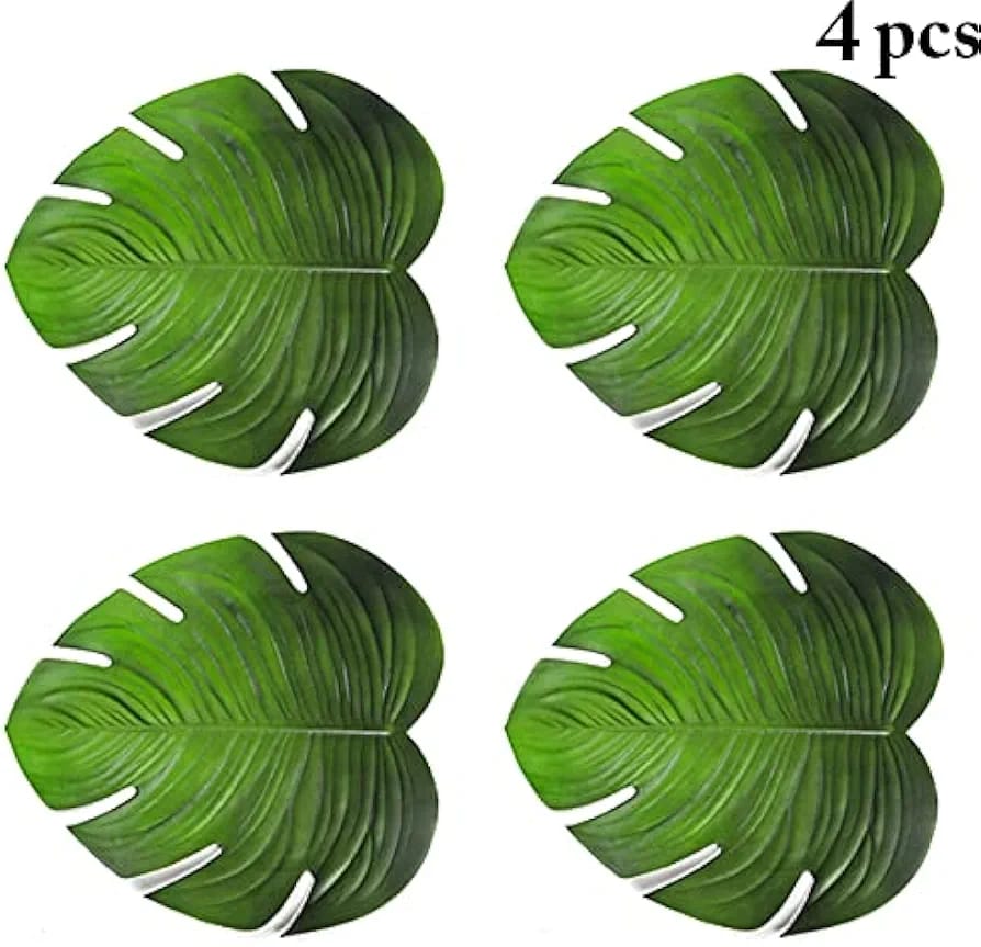 4PC Table Mats Leafy Green