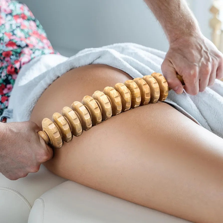 Curved Wood Massage Roller
