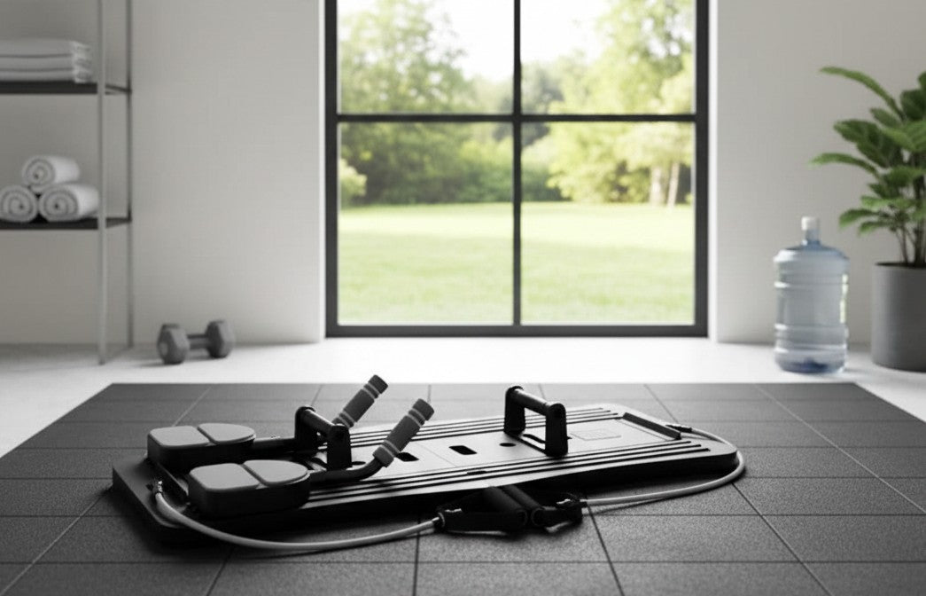 Multifunctional Pilates Board with Ab Wheel