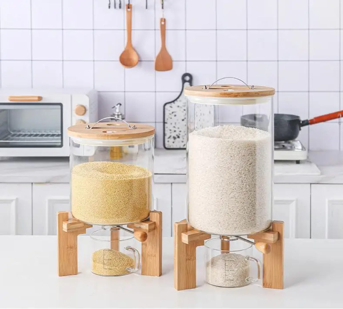 Premium Glass Cereal Dispenser
