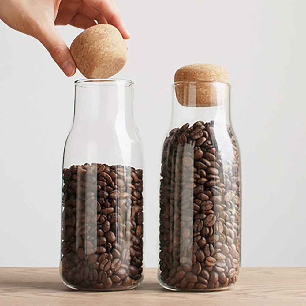 Airtight Glass Bottle Bamboo Cork