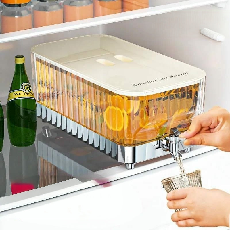 Glass Beverage Dispenser With Clamp Lid – 5.3L