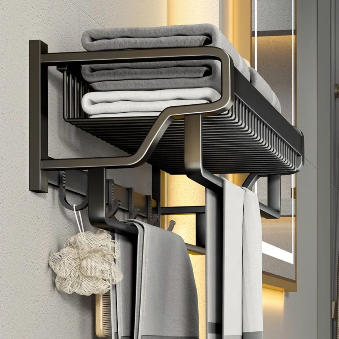 60cm Double Layer Wall Mounted Towel Rack