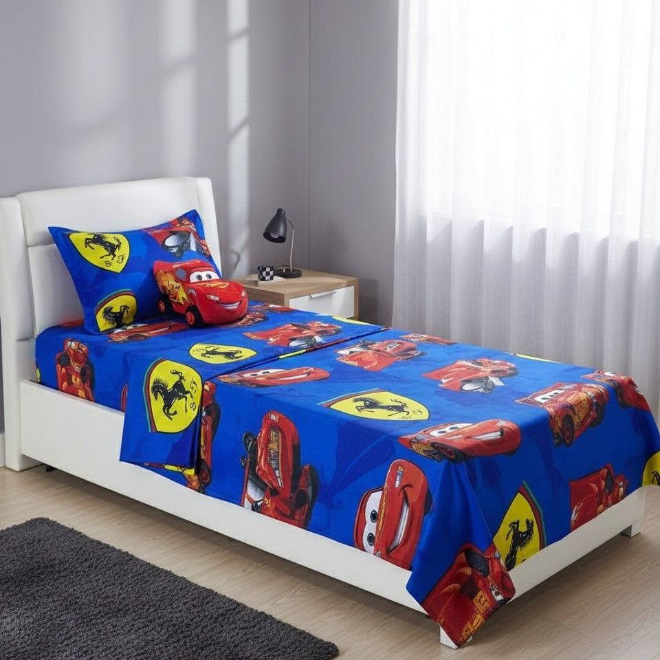Cartoon Themed Kids Bedsheet Set