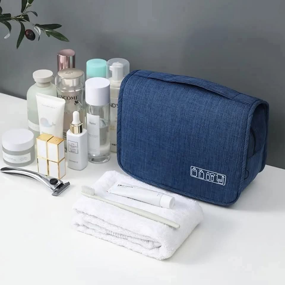 Portable Cosmetic Makeup Toiletry Bag with Hook