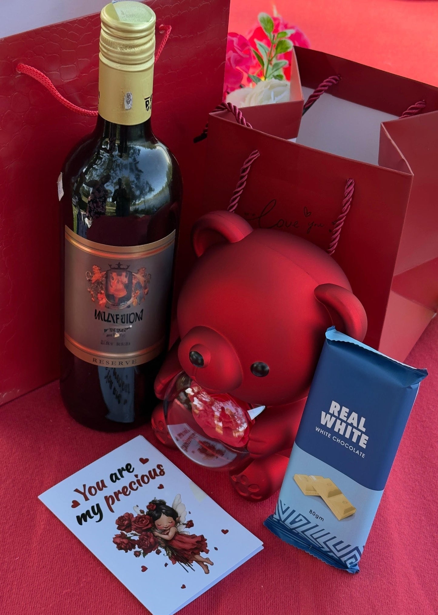 Ladies Wine & Jewellery Gift Set