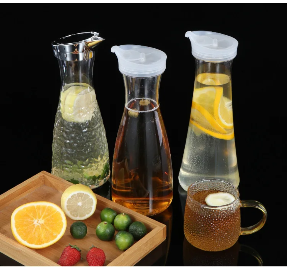 Embossed Acrylic Pitcher Jar – 1000ml
